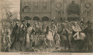 Fred proklamert på Royal Exchange i 1748 av English School