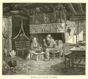 Bauern von La Manche beim Abendessen von English School