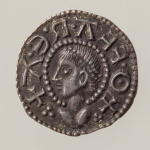 Penny of Offa, King of Mercia, 757-96 (forside) (sølv) (for bakside se 168072)
