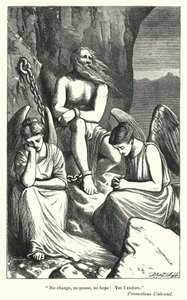 Percy Bysshe Shelley: Illustrasjon til Prometheus ubundet (gravering) av English School