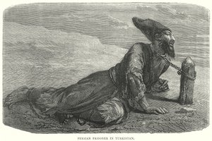 Persischer Gefangener in Turkistan (Gravur)