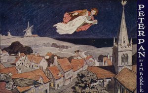 Peter Pan, av J.M. Barrie (fargelitografi) av English School