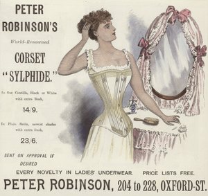 Peter Robinsons verdenskjente korsettsylphide av English School