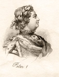 Peter den store, fra 'Crabb's Historical Dictionary', utgitt 1825 av English School