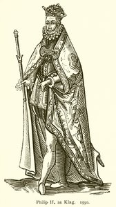 Filip II som konge. 1590 av English School