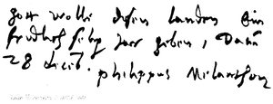 Philip Melancthon, f 1497, d 1560 av English School