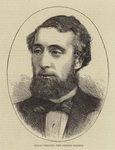 Philip Phillips, den syngende pilegrim (gravering) av English School