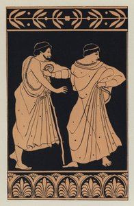 Philto og Lesbionicus (farge litho) av English School