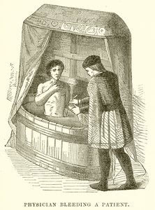 Lege som blør en pasient av English School