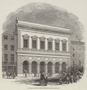 Piccadilly Front of the Museum of Economic Geology (gravering) av English School
