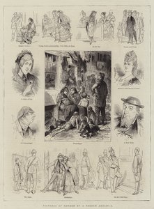 Bilder av London av en fransk kunstner, I (gravering) av English School