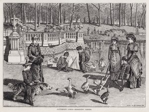 Pittoreske London, Kensington Gardens (gravering) av English School