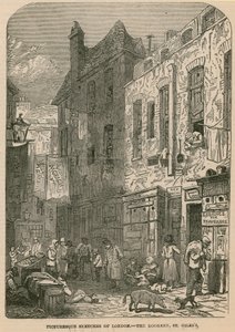 Pittoreske skisser av London - The Rookery, St Giles av English School