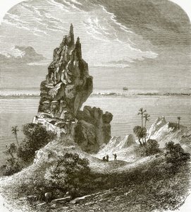 Gipfel und Korallenriff, Bora-Bora