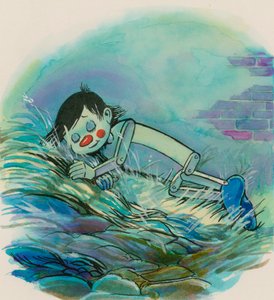Pinocchio (gouache på papir) av English School