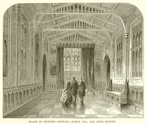 Møtested mellom Henry VIII og Anne Boleyn av English School