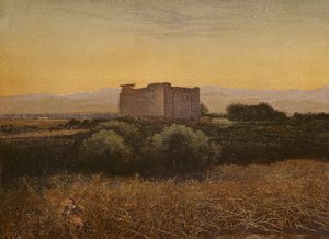 Steder nevnt i Bibelen: Jeriko, fra sørvest (chromolitho) av English School