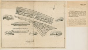 Plan for Zoological Gardens, Regents Park, 1827 av English School