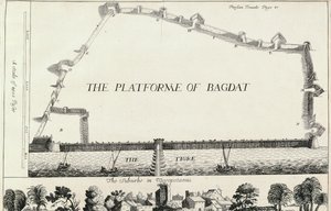 Plan of Bagdad, fra en engelsk oversettelse av Les Six Voyages de J.B. Tavernier av English School