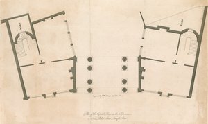 Plan for hovedstadsprisen, 13 Pickett Street, Temple Bar, London av English School
