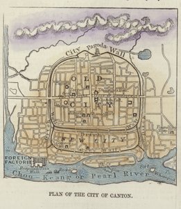 Plan der Stadt Kanton