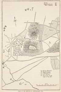 Plan for forsvaret av Sitabuldi Hill, illustrasjon fra Cassell