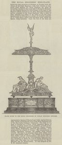 Plate gitt til Royal Engineers av indiske ingeniøroffiserer (gravering) av English School