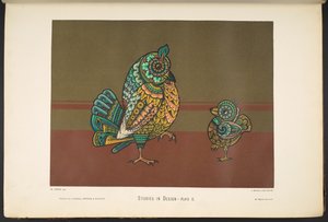 Plate ii, fra Studies in Design. [60 fargede plater.] av English School