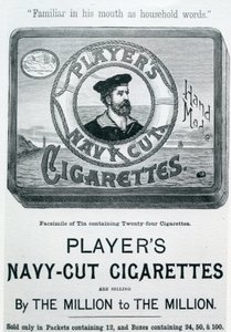 Players Navy Cut Cigarettes, 20. århundre av English School