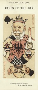 Spillekort med William I og Otto von Bismarck av English School