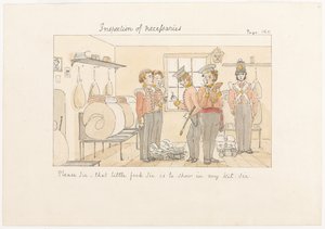 Vennligst Sir, den lille gaffelen Sir, skal vises i settet mitt Sir, ca. 1850 av English School
