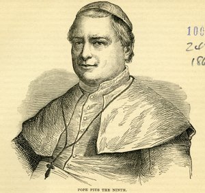 Pave Pius IX (gravering) av English School