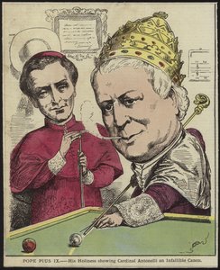 Pave Pius IX - Hans Hellighet viser kardinal Antonelli en ufeilbarlig kanon
