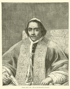 Pave Pius VII (gravering) av English School
