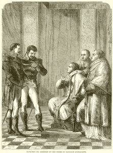 Pave Pius VII. arrestert etter ordre fra Napoleon Buonaparte av English School
