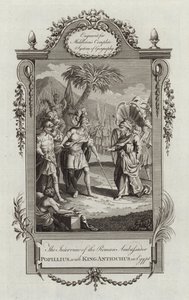 Popillius, med kong Antiochus av English School