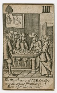Popish Plot-spillkort (gravering) av English School