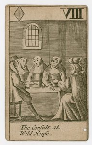 Popish Plot-spillekort av English School