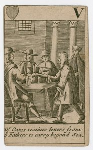 Popish Plot-spillekort av English School