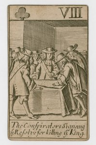 Popish Plot-spillekort av English School