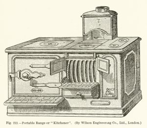 Portable Range eller Kitchener, av Wilson Engineering Company; London