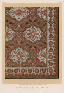 Portion of a Wilton Carpet av Mrs Lapworth Bros, London av English School
