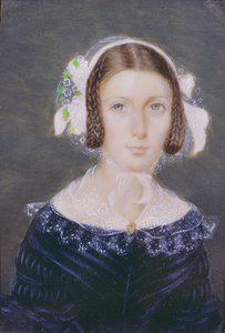 Portrait Miniature of Fanny Brawne, 1833 (wc på papir)