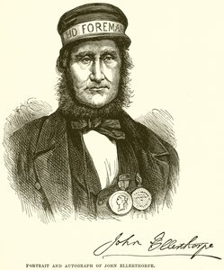 Portrett og autograf av John Ellerthorpe av English School