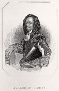 Portrett av Algernon Sidney, 1835 av English School