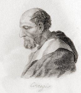 Portrett av Antonio Allegri da Correggio av English School