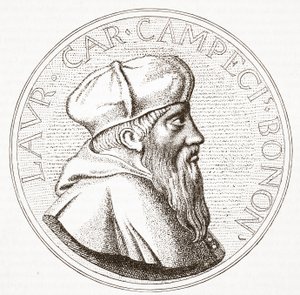 Portrett av kardinal Campeggio, illustrasjon fra The History of Protestantism av James Aitken Wylie (1808-1890), pub. 1878 av English School