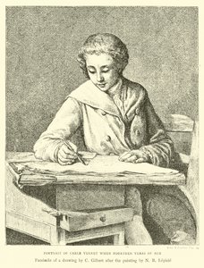 Portrett av Carle Vernet da han var fjorten år gammel av English School