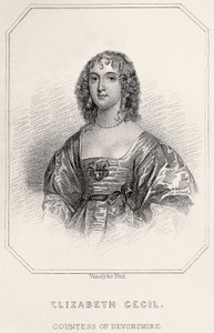 Portrett av Elizabeth Cecil, grevinne av Devonshire, 1835 av English School