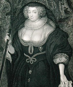 Portrett av Frances Howard (ca. 1578-1639) hertuginne av Richmond, fra "Lodge